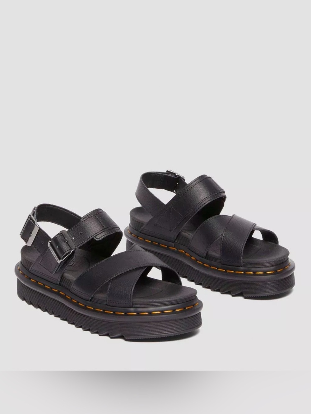 Dr. Martens Voss II Athena Leather Strap Sandals Size 10